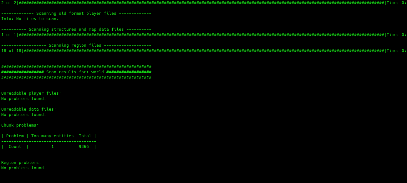 Minecraft Region Fixer Исправление ошибок мира Майнкрафт